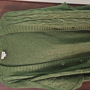 LuLaRoe Forest Green Knit Sweater